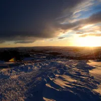 Buried Widecombe Hill, Sunset