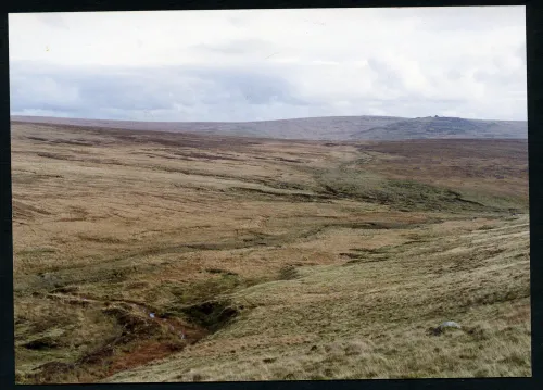 15/92 Scad, Cut Hill and Fur Tor from Rattlebrook Hill 26/10/1992