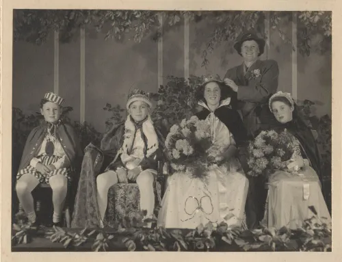 Pageant at a fete in Bovey or Teigngrace