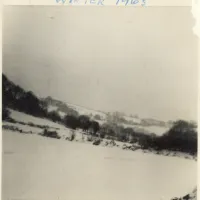 Snowy fields near Moretonhampstead