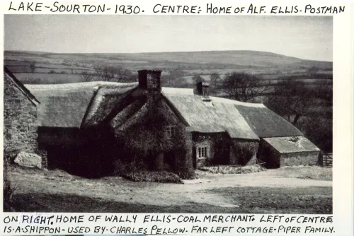 Cottages at Lake, near Sourton, in 1930