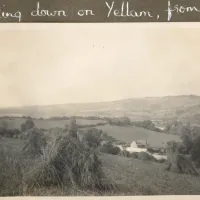 Looking down on Yellam Farm