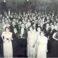 First hunt ball after the war in Bridestowe parish hall