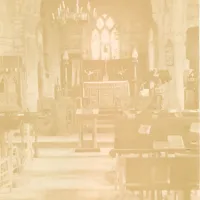 The interior of Lydford church