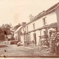 Repairing the Castle Inn, Lydford