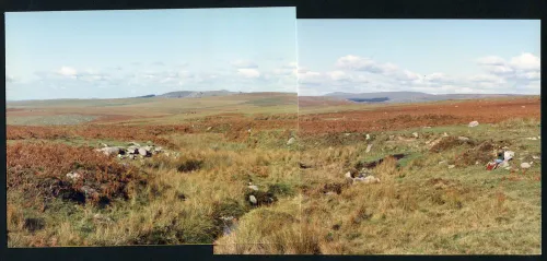 Near Higher ford to north, Legis Tor and Sheepstor 19/10/1991 & 25/66 Near Higher ford, Spanish Lake, north to Gutter Tor, Mis Tor and N Hisworthy Tor 