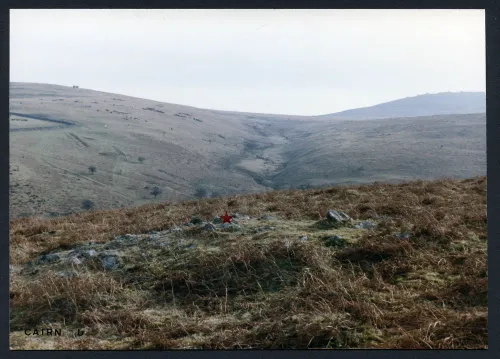 3/8 Unrecorded cairn Homerton Hill above Methel Brook to Black Down and West Mil Tor 24/2/1992