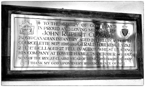 South Tawton, St Andrews Church. John & Andrew Clarke memorial