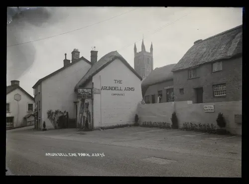 The Arundell Arms and Church in Lifton