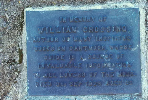 Memorial stone for William Crossing