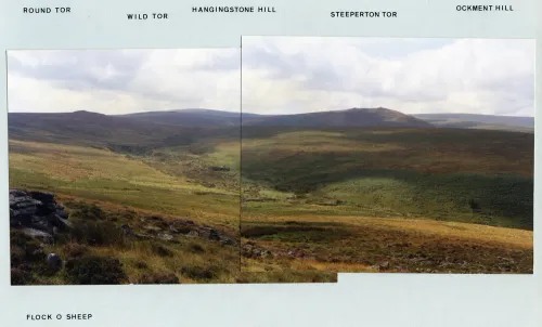 26/53 Flock-o-sheep to Hound Tor, Wild Tor and Small Brook 14/8/1992 & 27/53 Small Tor and Steeperton Tor from Big Whit Hill 14/8/1992