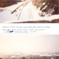 Dartmoor railway line in snow