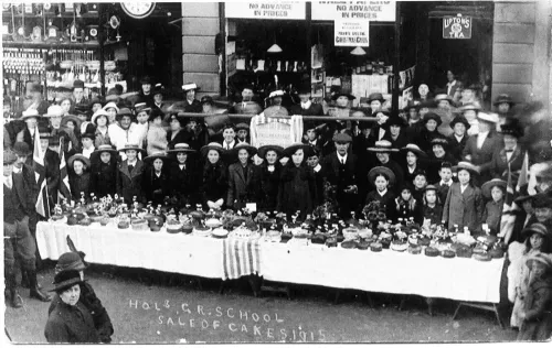 HOLSWORTHY GRAMMAR SCHOOL PUPILS' SALE OF CAKES