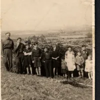 VE Day bonfire