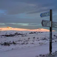 Buried road signs - Haytor to Widecombe Road