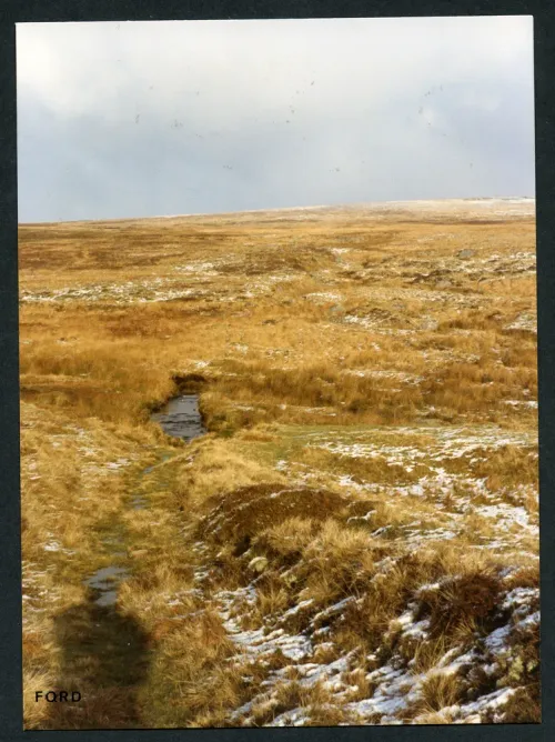 27/2 Dartmoor path ford to Scad and Green Tor water 10/1/1992