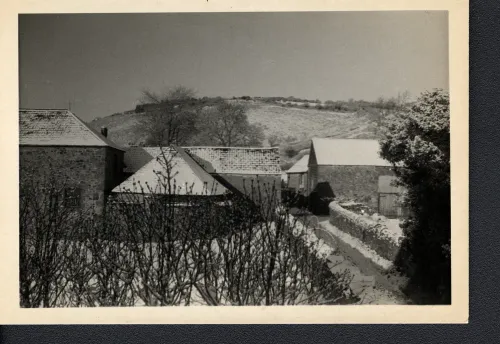 Sticklepath farm in winter