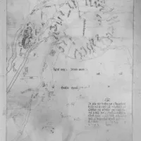 Map of Dartmoor showing the first perambulation of the moor during the 13th century