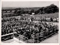 Ormsby Allhusen addresses guests at the opening of the Prewley water treatment works.