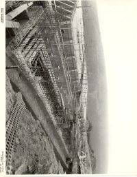 Early construction of the filtration plant at Shipley