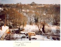 Castle cottages and old park