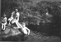 Swimming at Leighon Ponds