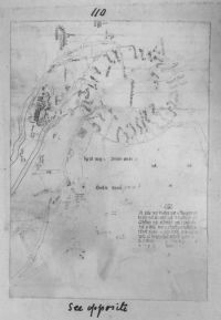 Map of Dartmoor showing the first perambulation of the moor during the 13th century