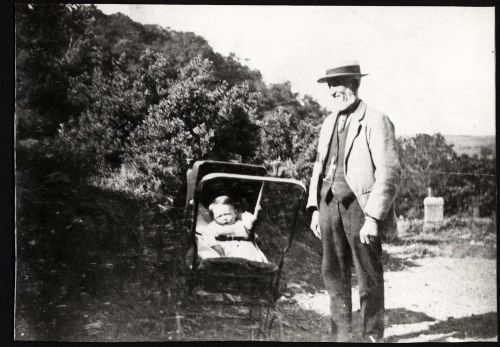 Grandfather White with Winnie Roberts