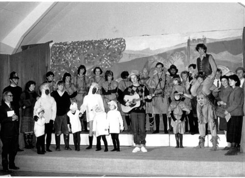 Manaton and East Dartmoor Theatre Group Performing a Play 