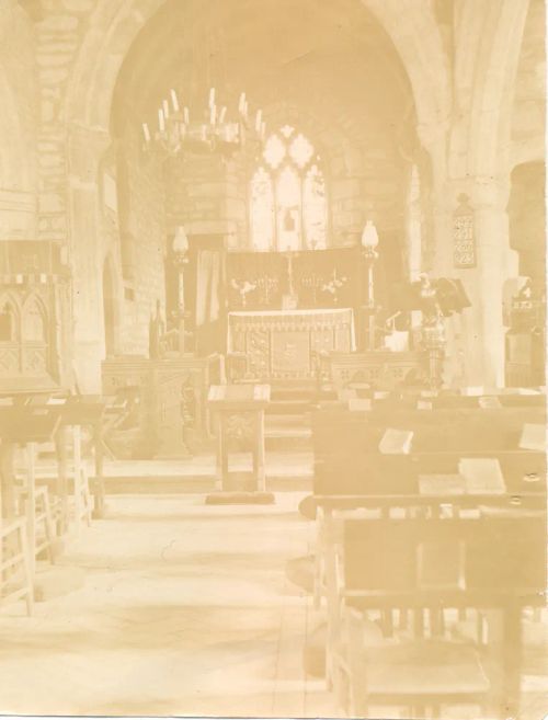 The interior of Lydford church