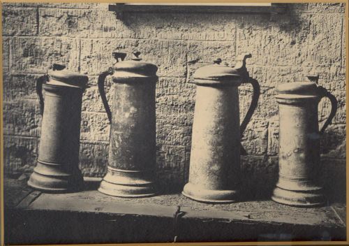 Four Pewter Flagons, Church of St. Eustachius