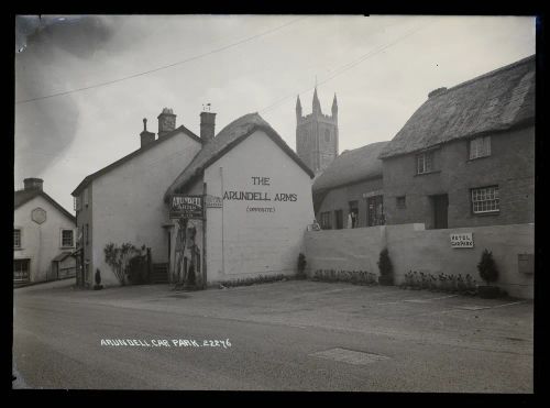 The Arundell Arms + church, Lifton