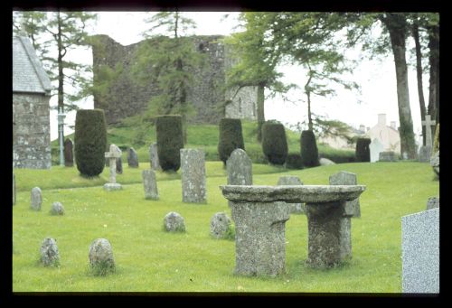 Churchyard and Lydford Castle Keep