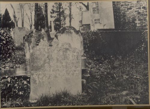 A Headstone in the Graveyard of St. Michael's Chapel