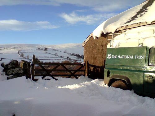 Buried National Trust Landrover