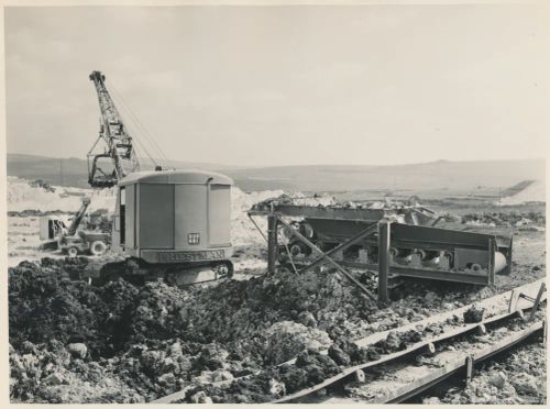 Heavy machinery at WBB clayworks